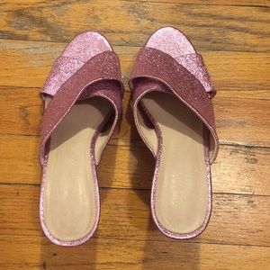 Glitter Pink Cinderella Shoes Size 9